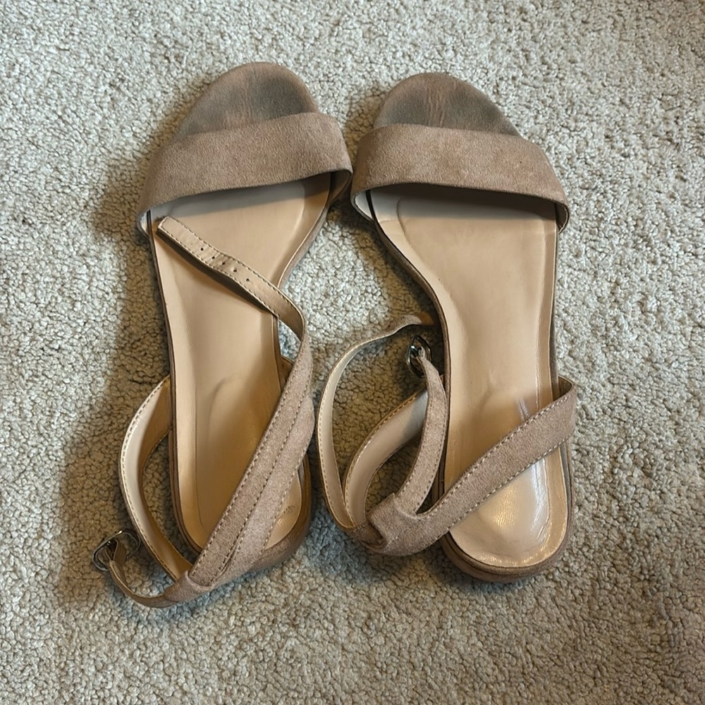 Tan 1 inch heels. Size 7.5